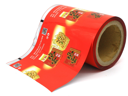 Dicetak Laminasi PET12 PE60 Film Fleksibel Untuk Mesin Pengemasan Otomatis Kemasan Permen Snack