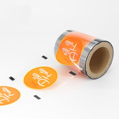Plastik Dicetak Laminated Sealing Cup Packaging Film Roll Milk Tea Cup Sealer Film Roll