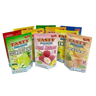 Custom Printing Aluminium Foil Three Side Seal Bag Untuk Permen, Kacang Kopi