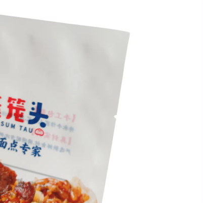 560g Daging sapi Siomai Tas Mat Putih Frosted Tiga Sisi Sealing Bag Dingin-Fresh-Keeping Bag
