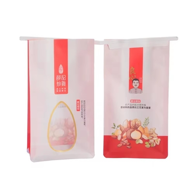 Custom Clear Paper Stand Up Bags With Zipper Untuk Pengemasan Makanan