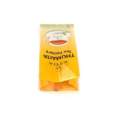 Custom Printed Laminated 240g 500g Waterproof Plastic Bag Bag Back Seal Foil Food Grade Tea Packaging Bags Side Gusset