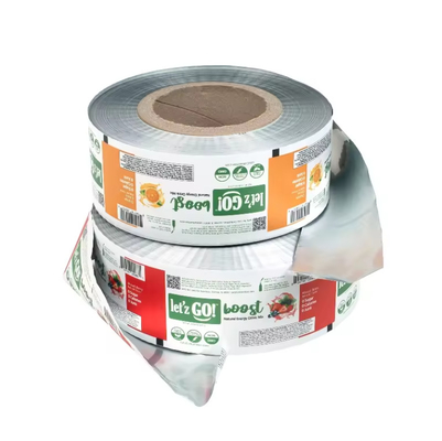 Percetakan kustom Kemasan kantong otomatis Pemasangan makanan Plastik Laminasi Foil Aluminium Roll Film Cookie Kemasan makanan