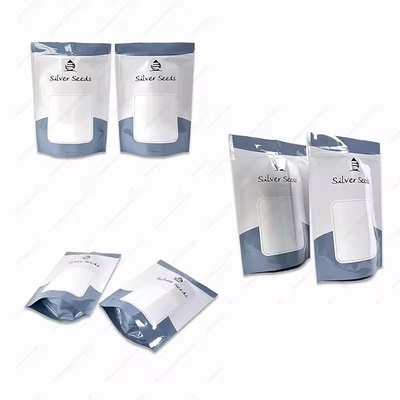Custom Printed Food Grade Bright Zipper Moisture Proof Self-Standing Candy Zipper Packaging Kantong Plastik