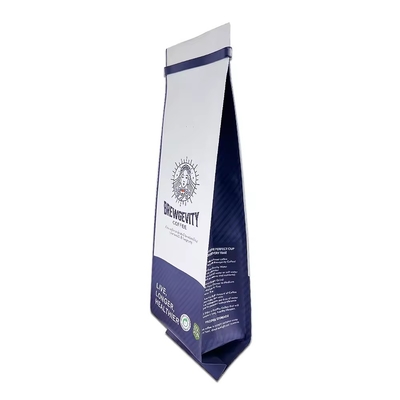 1kg 2kg Laminated Side Gusset Bag Custom Logo Printing Coffee Powder Bag With Tin Tale