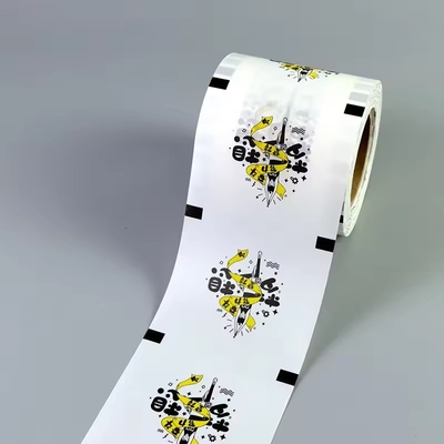 Laminated Plastic Roll Sealing Film Packaging Custom Printed 90mm 95mm Common Sealing Film Pp Paper Film Untuk Bubble Tea
