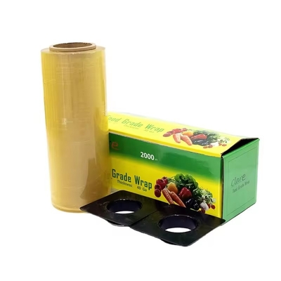 Food Grade Cling Film Roll Food Fresh Keeping Plastic Wrap Cling Film Untuk Pengemasan Buah dan Sayuran Segar