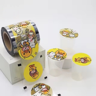 Custom Bubble Tea Sealing Film Plastic Cup Paper Sealing Film Untuk PP Cup Paper Cup