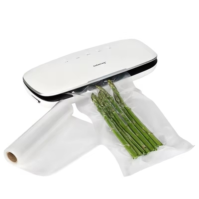 Hot Sale Plastik transparan makanan kantong vakum Roll Embossed vakum sealer tas