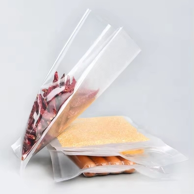 Heavy Duty Transparent Vacuum Embossed Sealer Bags For Food Saver Nylon Plastic Packaging Bag Besar Sealer Vacuum yang Jelas