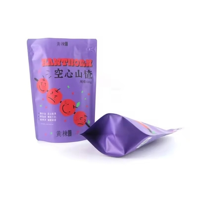 Custom Printed Matte Stand Up Bag Aluminium Foil Mylar Bag Teh Food Packaging Kantong Plastik Dengan Ziplock