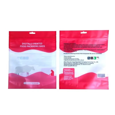 Tas Kunci Zip Mylar Tercetak Kantong Kemasan Makanan ringan Kantong berdiri untuk makanan makanan ringan Kantong kemasan holografik yang dapat digunakan kembali