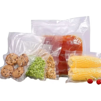 Home Storage Kantong vakum makanan plastik nilon transparan untuk kemasan buah jagung manis
