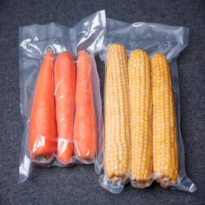 Home Storage Kantong vakum makanan plastik nilon transparan untuk kemasan buah jagung manis