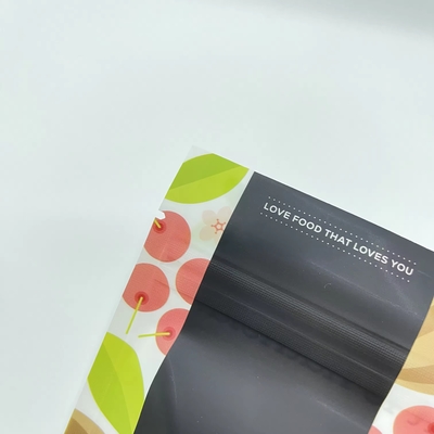 Plastik kantong makanan berdiri dengan untuk Zipper Kopi Foil Kertas Aluminium Cetak Zip Film Packing Mylar Bag