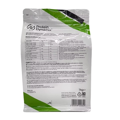 Active Protein Plus Aluminium Foil Bag Custom Printed Stand Up Whey Protein Powder Packaging Bags Bag dengan Zipper