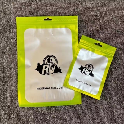 100 Piece Mylar Proof Bau Tas yang Bisa Ditutup Kembali Dengan Jendela Terbuka Zip Lock Closure Perhiasan Kantong Plastik Transparan
