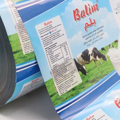 Fleksibel Laminasi Aluminium Plastik Film Roll Food Packaging Untuk Susu Rempah-rempah Powder Packing Teh Gula Sealing Film