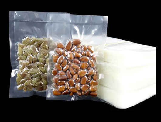 Kebocoran Proof Food Grade Laminated Transparent Nylon Fish Seafood Plastic Packaging Heat Seal Vacuum Seal Bags