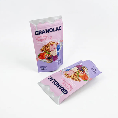 Custom Logo Doy Pack Stand Up Bag Makanan Fleksibel Kemasan Kantong Produsen Zip Lock Stand Up Bags