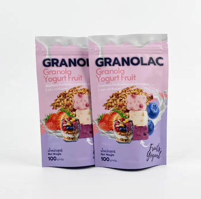 Custom Logo Doy Pack Stand Up Bag Makanan Fleksibel Kemasan Kantong Produsen Zip Lock Stand Up Bags
