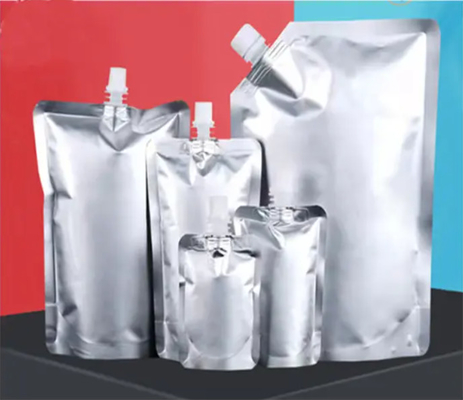 Heavy Duty Aluminium Foil Plastic Liquid Stand Up Packaging Bags Bag