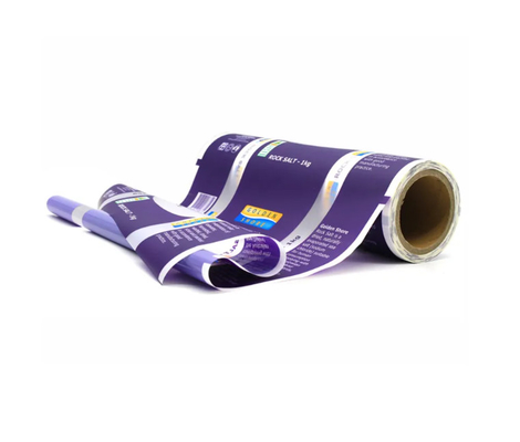 Kemasan cetak khusus Plastik Roll Bopp/Pet/Ldpe Film Dengan Window Food Packaging
