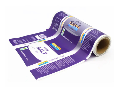 Kemasan cetak khusus Plastik Roll Bopp/Pet/Ldpe Film Dengan Window Food Packaging