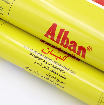 Fleksibel Laminasi Aluminium Spice Plastik Film Roll Makanan Plastik Packing Film Rolls Material Untuk bubuk susu