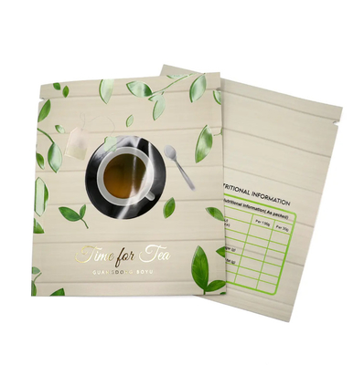 Custom Food Grade Aluminium Foil Moisture Proof Sachet 3 Side Seal Bags Sachet Kecil Teh Powder Packaging Bag