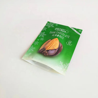 Custom Printing Stand Up Bag Zipper Nut Package Plastik Snack Almond Kacang Kacang Kemasan Kantong
