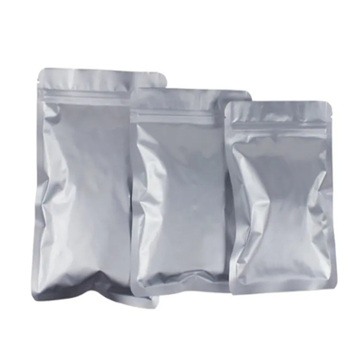 Hotsale Food Grade Plastic Sealing Sealing Zipper Silver Pouch Mylar Zip Lock Packaging Print Custom Aluminium Bag