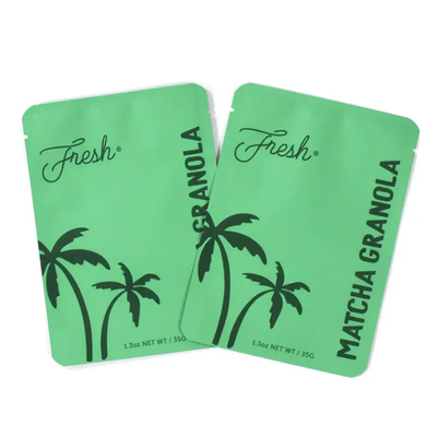 Custom Printed Laminated Aluminium Foil Zip Lock Bags With Logos Mini Flat Bag Daur Ulang 3 Side Seal Zipper Bag