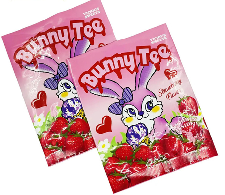 Custom Heat Seal Plastic Back Side Seal Candy Nut Mylar Bag Energy Mushroom Chocolate Bar Pengemasan Kantong Sachet