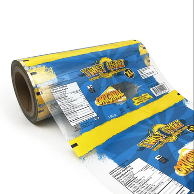 Custom Printed Bopp PET CPP PE Metallized Laminated Film Roll Flexible Packaging Snacks Candy Pizza Food Film Plastik