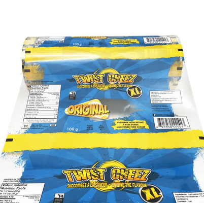 Custom Printed Bopp PET CPP PE Metallized Laminated Film Roll Flexible Packaging Snacks Candy Pizza Food Film Plastik