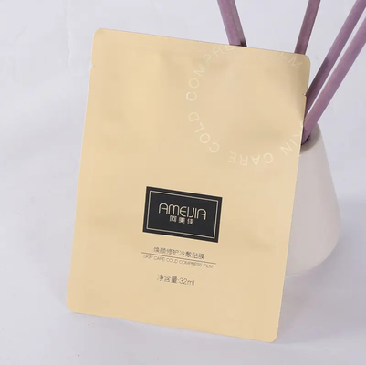 Tas Sampel Kosmetik Foil Aluminium Kecil 3 Sisi Disegel Kantong Kantong Flat Untuk Lotion Skincare Cream Paket