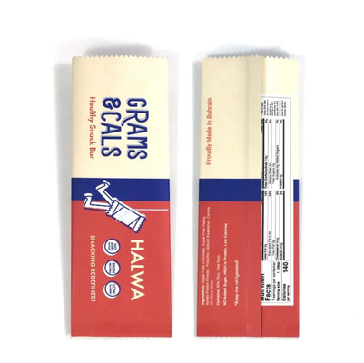 Custom Printed Serrated Edge Back Side Seal Plastik Sachet Makanan Biskuit Coklat Cereal Bar Pengemasan Mylar Bag