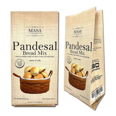 Kantong Kemasan Plastik Kelas Pangan Custom Printing Side Gusset Bag Untuk Roti Campuran Kantong Kemasan