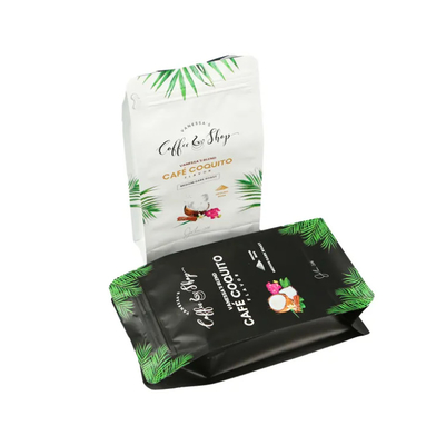 Custom Printing Laminated Heat Sealing Side Gusset Aluminium Foil Plastik Custom Coffee Packaging Bag Bag