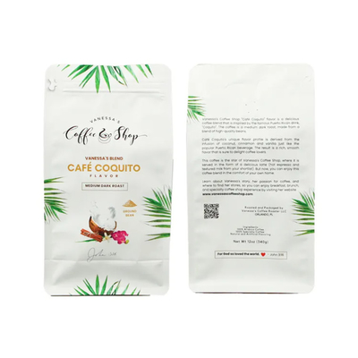 Custom Printing Laminated Heat Sealing Side Gusset Aluminium Foil Plastik Custom Coffee Packaging Bag Bag