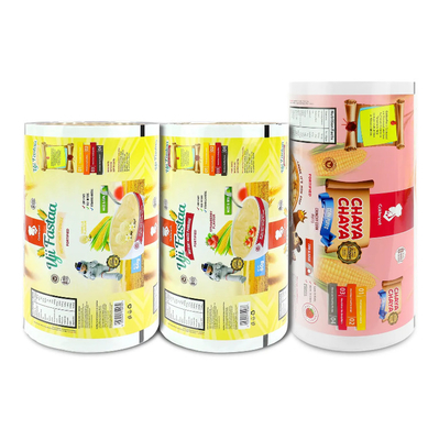 Disesuaikan Daur Ulang Food Grade Laminated Roll Film Plastik kecil Soft Packaging Film Roll