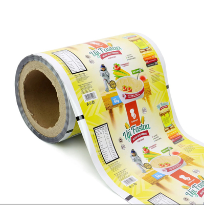 Disesuaikan Daur Ulang Food Grade Laminated Roll Film Plastik kecil Soft Packaging Film Roll