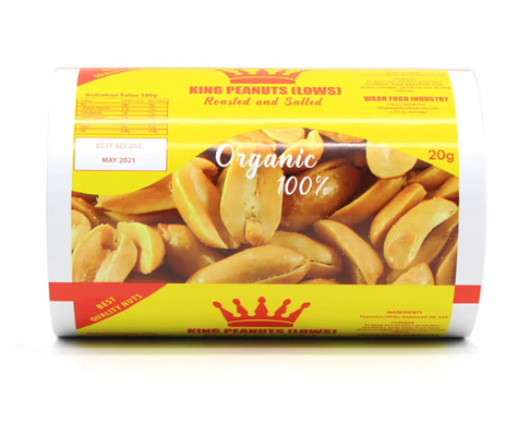 Pabrik Roll Film Cetak Plastik yang Digunakan untuk Makanan Ringan/Keripik Kentang/Pengemasan Kacang, Laminasi Kantong Kecil Makanan Ringan Pengemasan Film Roll