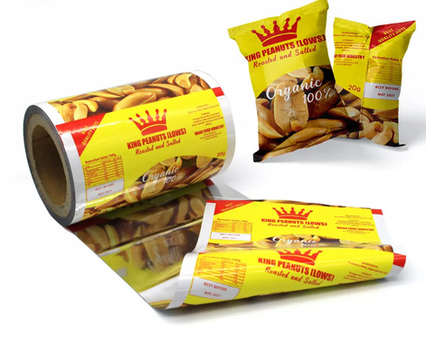 Grosir Chips Cetak Makanan Kantong Kemasan Laminate Rolls PET Plastik Bag Roll Mylar Aluminium Packaging Foil Film Roll