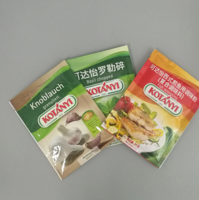 Rosemary Sliced Seasoning Plastic Packaging Sachet Kecil 3 Sisi Disegel Tas Aluminium Untuk Pengemasan