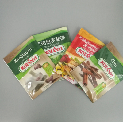 Rosemary Sliced Seasoning Plastic Packaging Sachet Kecil 3 Sisi Disegel Tas Aluminium Untuk Pengemasan