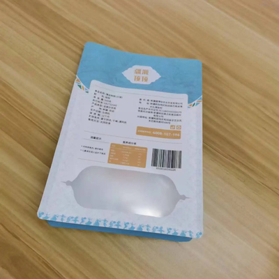 Grosir Disesuaikan 300g 500g Flat Bottom Side Gusset Bag Waterproof Food Nuts Snack Packaging Bag Dengan Zipper