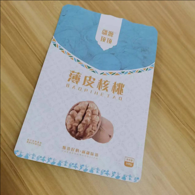 Grosir Disesuaikan 300g 500g Flat Bottom Side Gusset Bag Waterproof Food Nuts Snack Packaging Bag Dengan Zipper