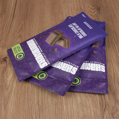 Custom Printed Food Grade Glossy Frosted Bag 3 Side Sealed Reusable Ziplock Bags Aluminium Foil Mylar Bags Untuk Coklat